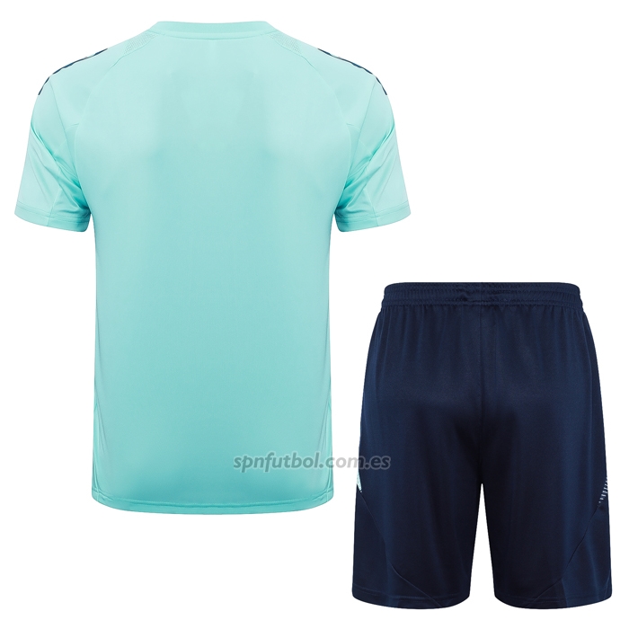 Chandal del Real Madrid Manga Corta 2024-2025 Verde - Pantalon Corto